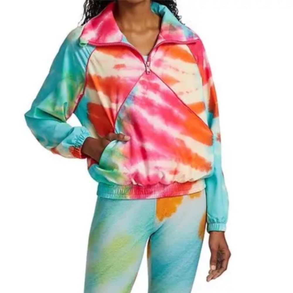 NWOT Terez Tie-Dye Windbreaker Jacket